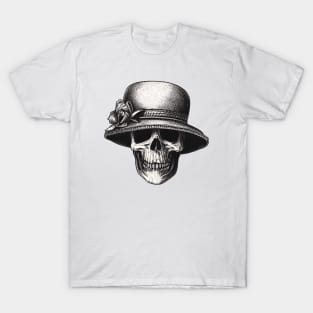 Skull with beach hat T-Shirt